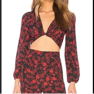 FLYNN SKYE That’s A Wrap Top in Blooms at Dawn